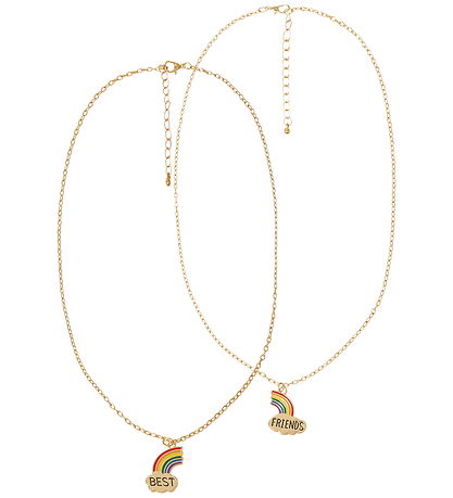 Name It Halskæde - 2-pak - Nmflfrieds - Gold Colour