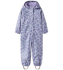 Name It Regndragt m. Fleece - NmfDry10 - AOP - Lavender