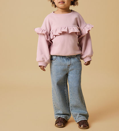 Lil Atelier Jeans - Wide - Nmnkarole - Medium Blue Denim