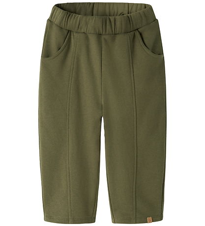 Lil' Atelier Sweatpants - Loose - NmmIlondon - Winter Moss