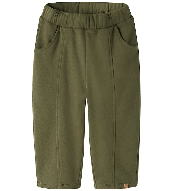 Lil' Atelier Sweatpants - Loose - NmmIlondon - Winter Moss