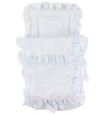 Asi Dukketilbehør - Sovepose - 60x30 cm - Light Blue Piqué