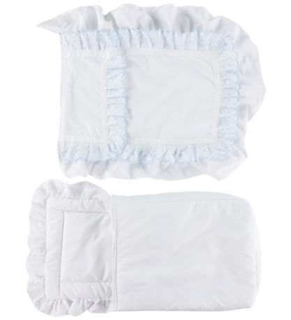 Asi Dukketilbehør - Sovepose - 60x30 cm - Light Blue Piqué
