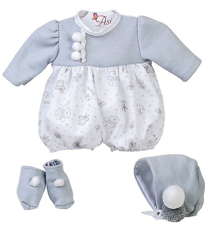 Asi Dukketøj - 36 cm - Koke - Grey Bears