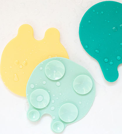 Quut Badelegetøj - 8 Dele - Grippi - Jellyfish - Minty Yellow