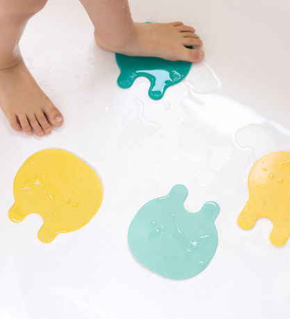 Quut Badelegetøj - 8 Dele - Grippi - Jellyfish - Minty Yellow