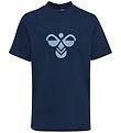 Hummel T-shirt - HmlJR - Dress Blue/Flint Stone