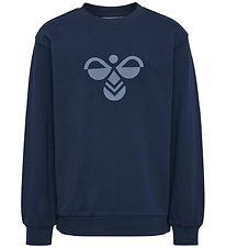 Hummel Sweatshirt - HmlJR - Dress Blue/Flint Stone