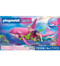 Playmobil Fantasy & Magic - Orca With Mermaid - 72106 - 7 Dele