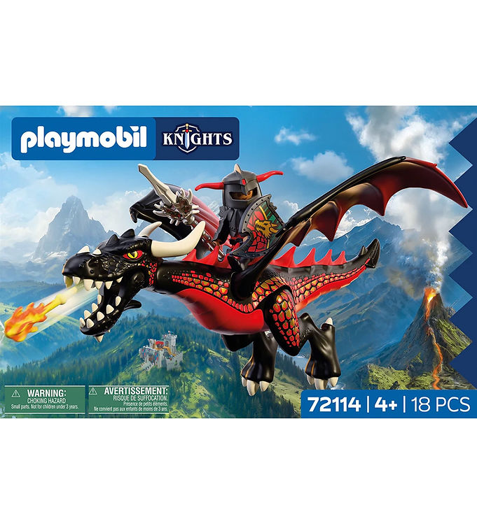 Playmobil Knights - Black Dragon - 72114 - 18 Dele