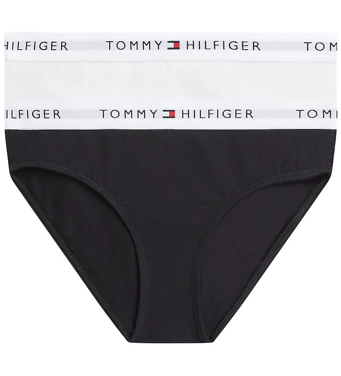 Tommy Hilfiger Trusser - 2-pak - Hvid/Sort