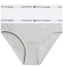 Tommy Hilfiger Trusser - 2-pak - L Gry Heather/WhiteOrange