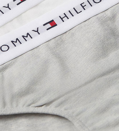 Tommy Hilfiger Trusser - 2-pak - L Gry Heather/WhiteOrange