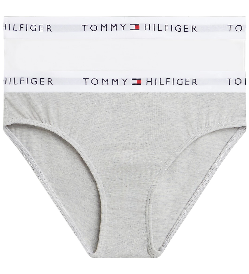 Tommy Hilfiger Culottes - 2 Pack - L Gry HeatherBlancOrange - Tommy Hilfiger - 10-12 ans 140-152 - Culottes 25 €