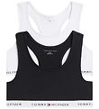 Tommy Hilfiger Toppe - 2-pak - Hvid/Sort