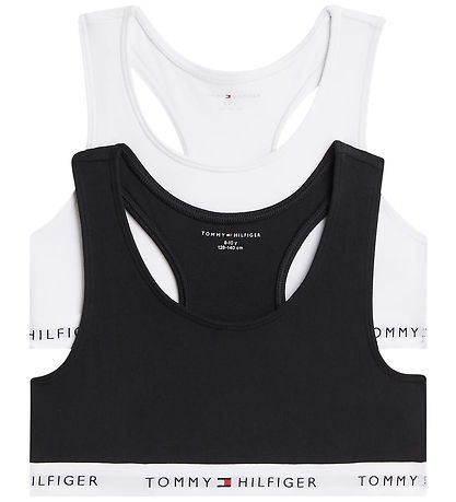 Tommy Hilfiger Toppe - 2-pak - White/BlackOrange
