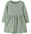 Name It Kjole - NmfVilisa - Green Milieu/Rainbow
