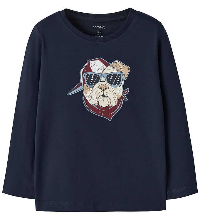 Name It Bluse - NmmVux - Navy Blazer/Cool Dog