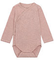 Fixoni Slå-om Body l/æ - Rib - Pale Mauve Melange