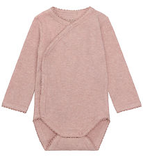 Fixoni Slå-om Body l/æ - Rib - Pale Mauve Melange
