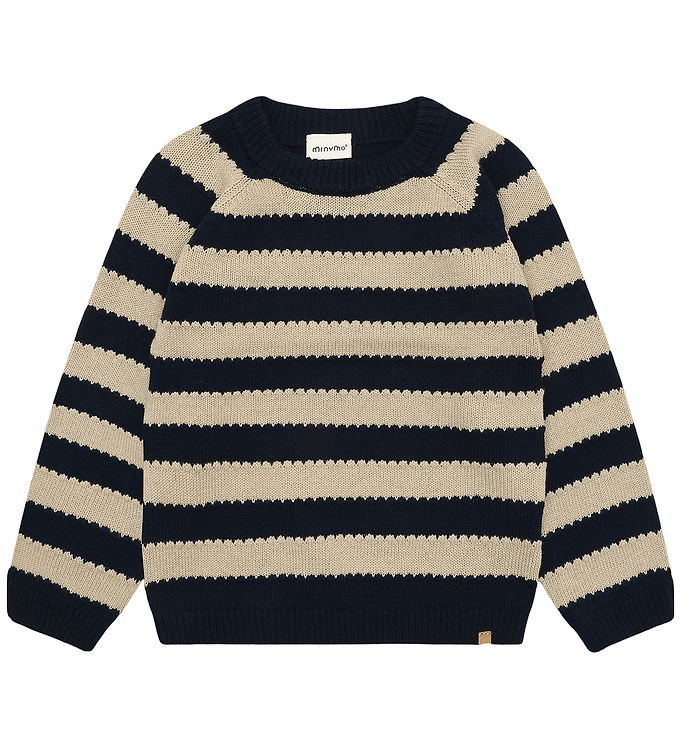 Minymo Bluse - Strik - Dark Sapphire