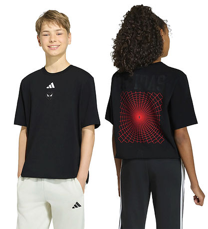 adidas Performance T-shirt - J MRVL SM GTX - Black/White