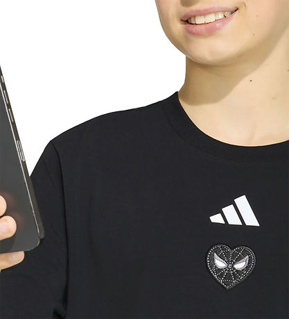 adidas Performance T-shirt - J MRVL SM GTX - Black/White