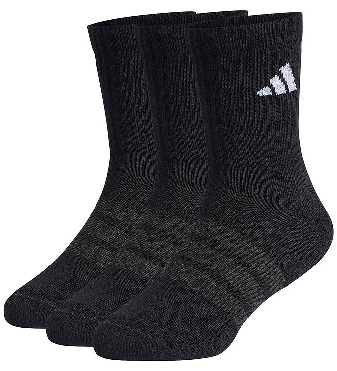 adidas Performance Strømper - 3-pak Crew - Black/Black/White