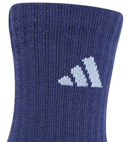 adidas Performance Strømper - 3-pak - Crew - Purpur/White/Dkblue