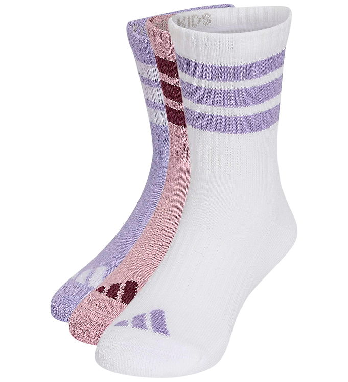 adidas Performance Strømper - 3-pak - Crew - Maglil/White/Magmau