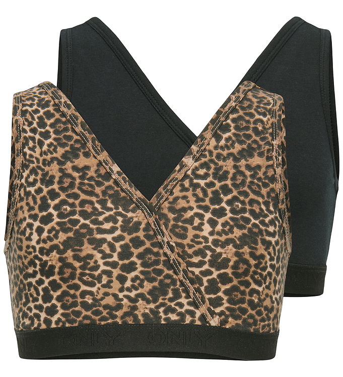 Kids Only Top - 2-pak - Noos - Sort/Leo