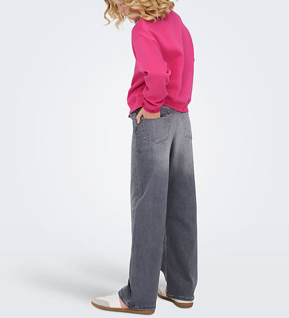 Kids Only Jeans - Wide - KogMadison - Medium Grey Denim