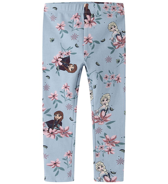 Name It Leggings - Frozen - NmfJalinda - Subdued Blue