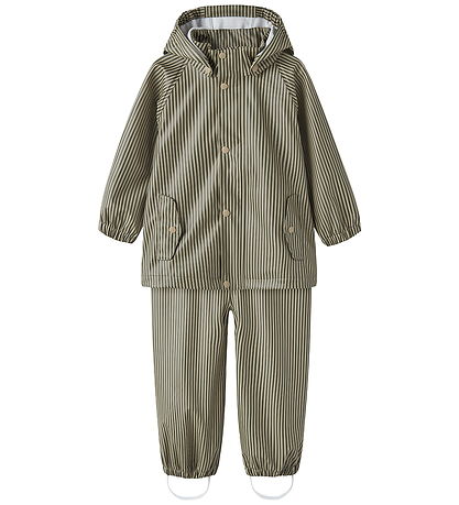Lil' Atelier Regntøj - NmmLaDry10 - Twill/Stripe