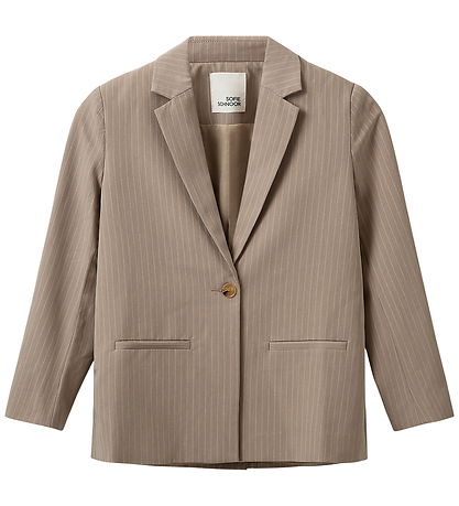 Sofie Schnoor Blazer - AlfiaSy - Beige Striped