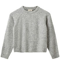 Sofie Schnoor Bluse - Strik - MagnaSy - Grey Melange