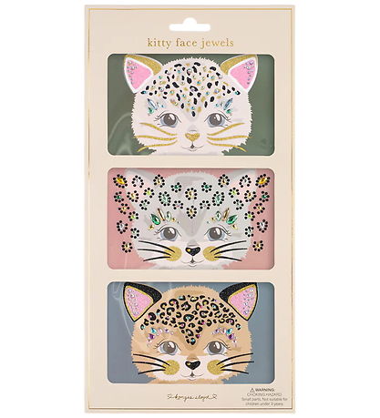 Konges Sløjd Ansigts smykker - Kitty Face - Multi
