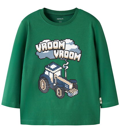 Name It Bluse - NmmLawrence - Verdant Green m. Print