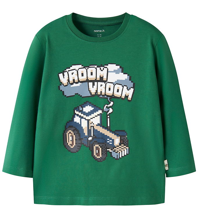 Name It Bluse - NmmLawrence - Verdant Green m. Print