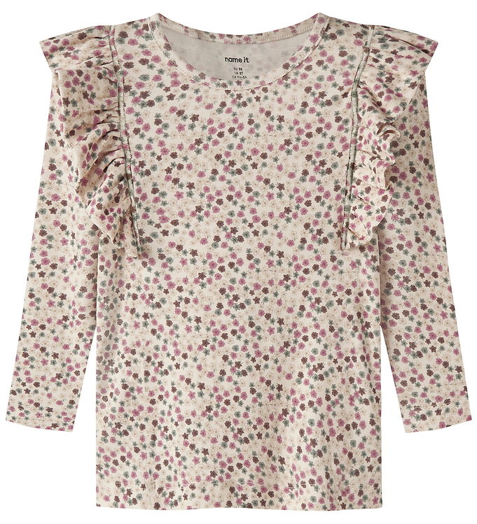 Name It Bluse - NmfLianna - Antique White m. Flæser