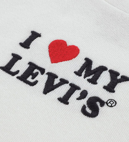 Levis T-shirt - Heart - Egret