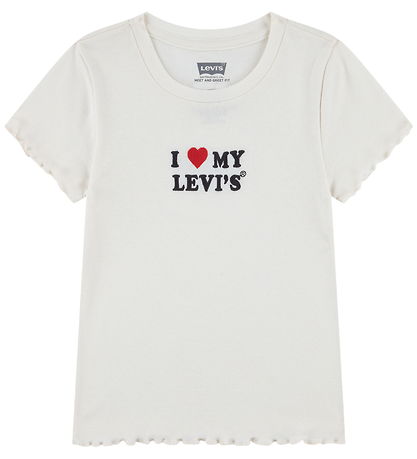 Levis T-shirt - Heart - Egret