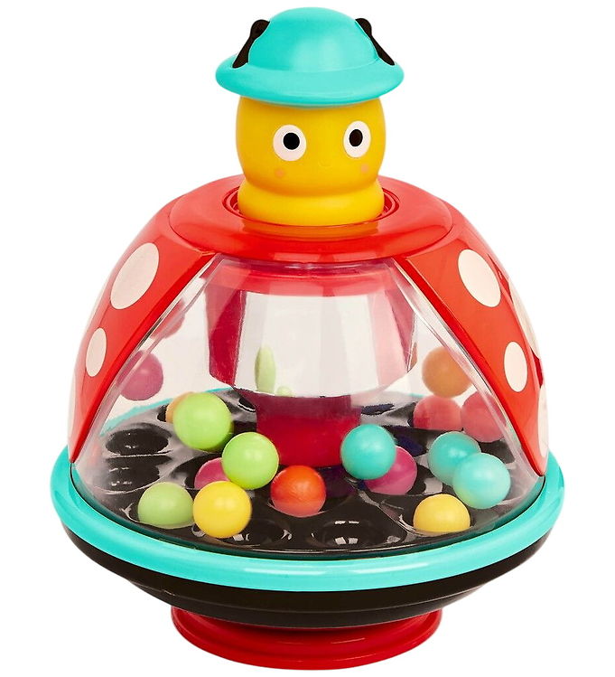 Battat Legetøj - 20 cm - Ladybug Pushtop