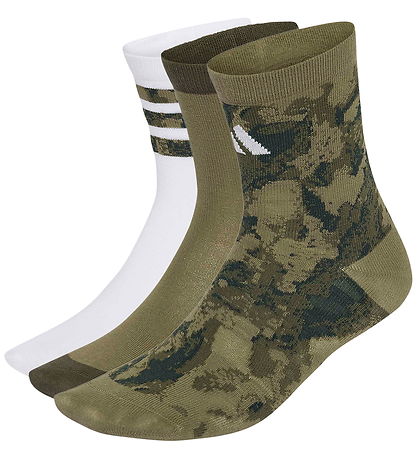 adidas Performance Strømper - 3-pak - YB CAMO - OLISTR/OLISTR/WH