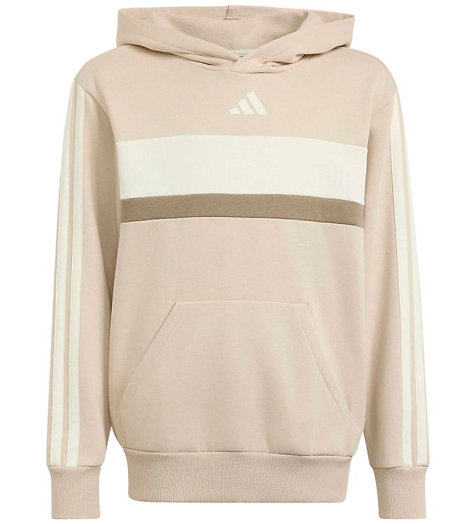 adidas Performance Hættetrøje - J 3S TIB FL HD - CRLI/OWHITE/KHA