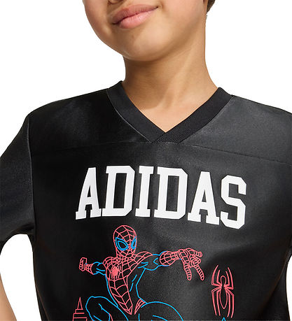 adidas Performance T-Shirt - LK MRVL SM T - Sort/Hvid