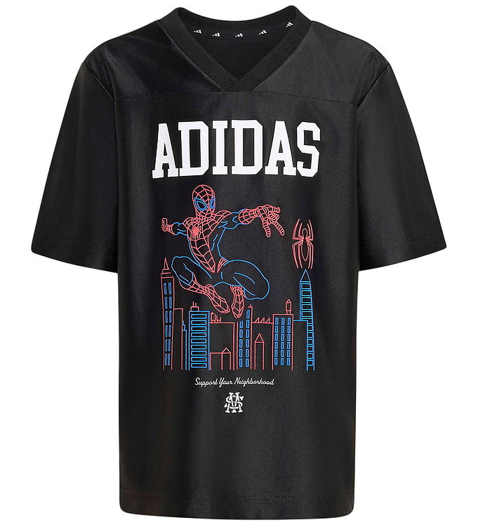 adidas Performance T-Shirt - LK MRVL SM T - Sort/Hvid