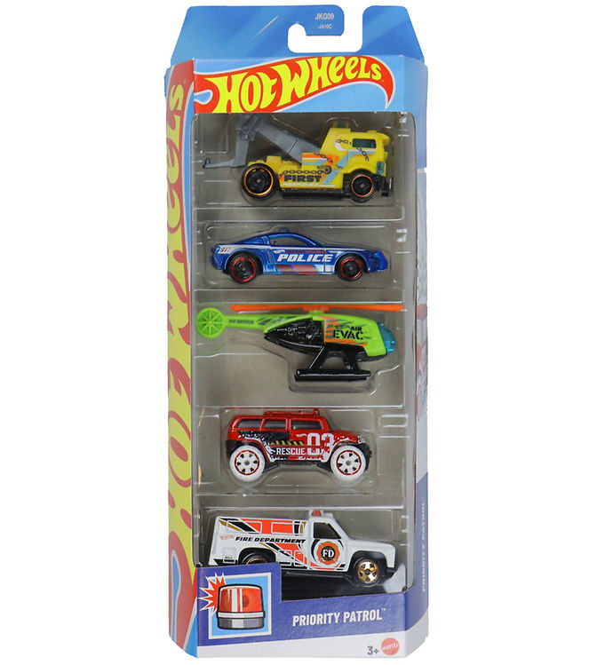 Hot Wheels Biler - 5-pak - Priority Patrol