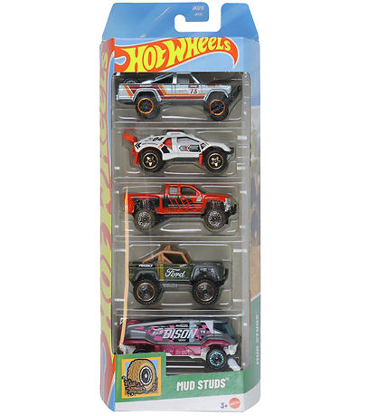 Hot Wheels Biler - 5-pak - Mud Studs