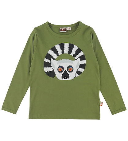 DYR-Cph Bluse - DyrShedding - Olive m. Kattalemur